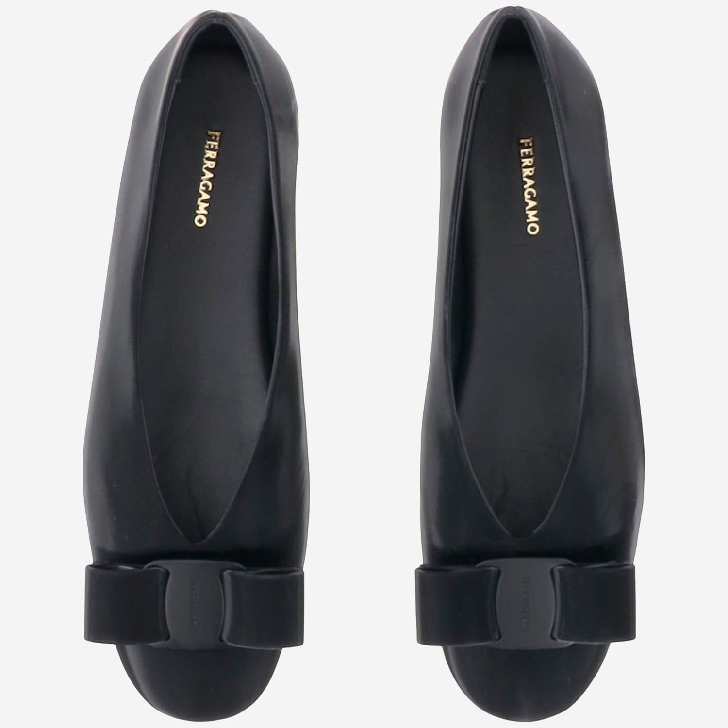 BALLERINE FIOCCO IN PELLE VANNAI 001NERO SALVATORE FERRAGAMO 