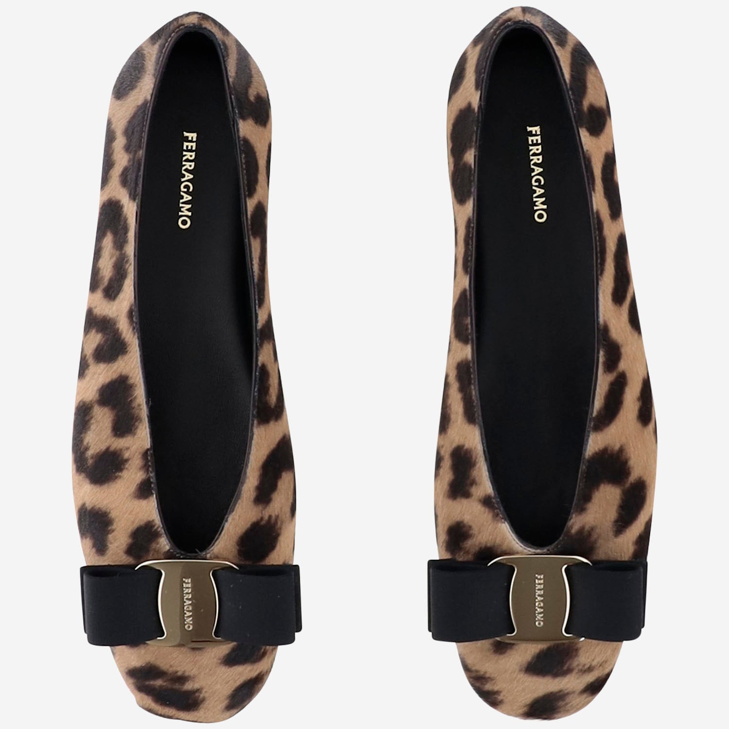 BALLERINE FIOCCO VARA VANNAP 001NATURALENERO600NERO SALVATORE FERRAGAMO 