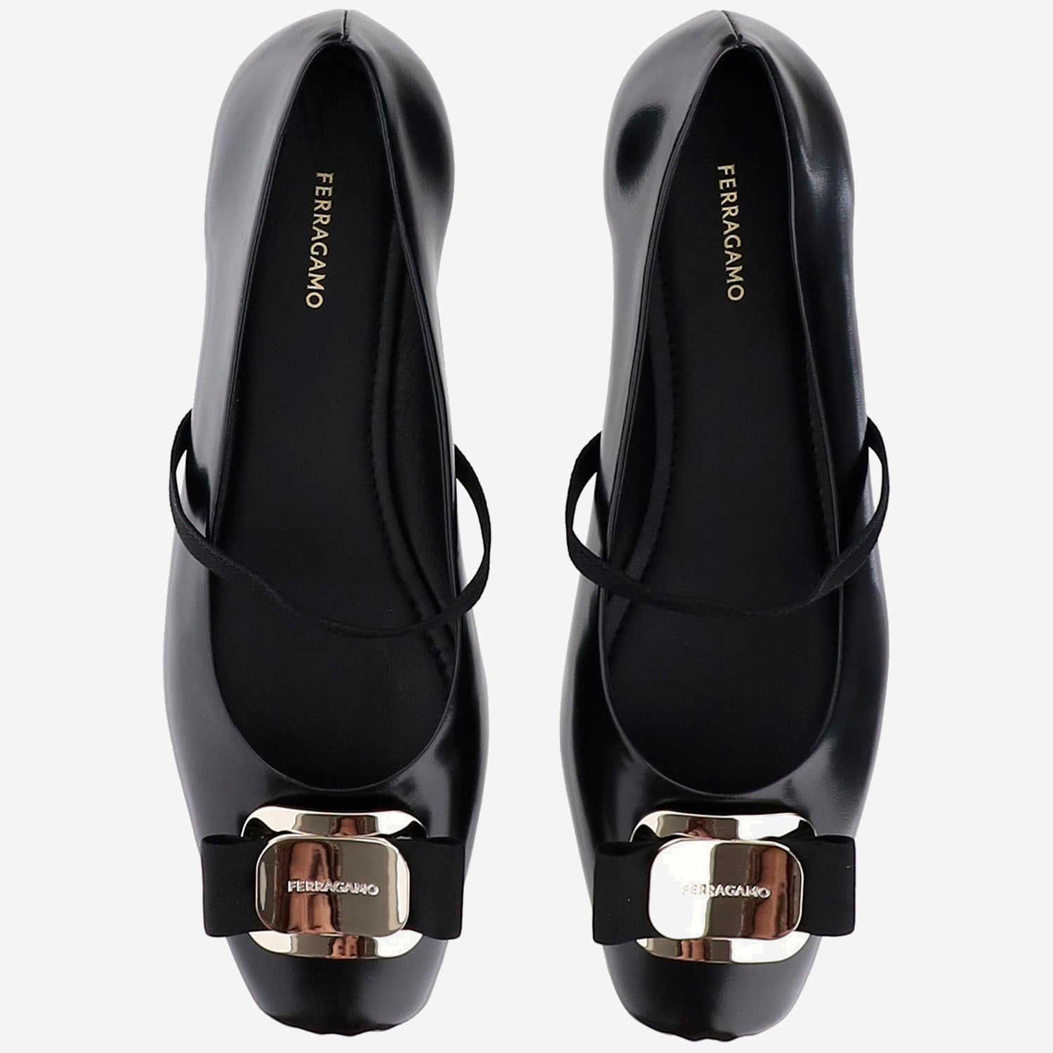 BALLERINE NEW VARA PLATE ZINA 005NERONERONERO SALVATORE FERRAGAMO 