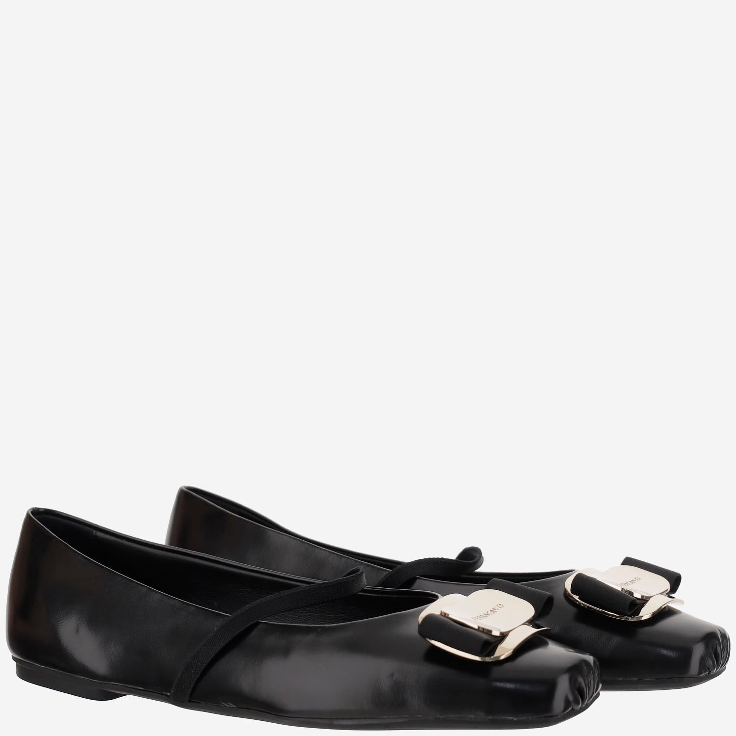BALLERINE NEW VARA PLATE ZINA 005NERONERONERO SALVATORE FERRAGAMO 