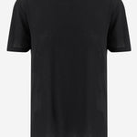 T-SHIRT SERATA IN COTONE E CASHMERE 10491K705 BLK THE ROW 