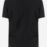 T-SHIRT SERATA IN COTONE E CASHMERE 10491K705 BLK THE ROW 