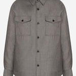 CAMICIA DASHIELL IN LANA VERGINE 1085W4084 GRY THE ROW 