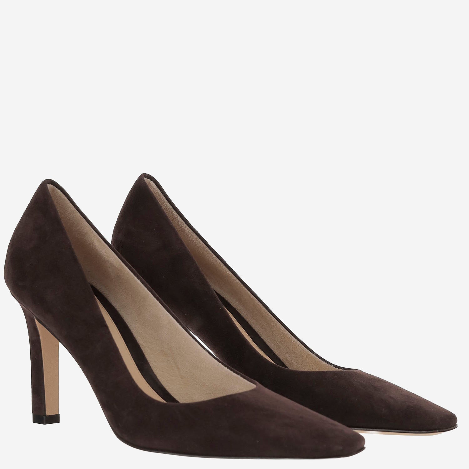 Décolleté Carla 80 in pelle scamosciata F1691L303 LQB THE ROW 