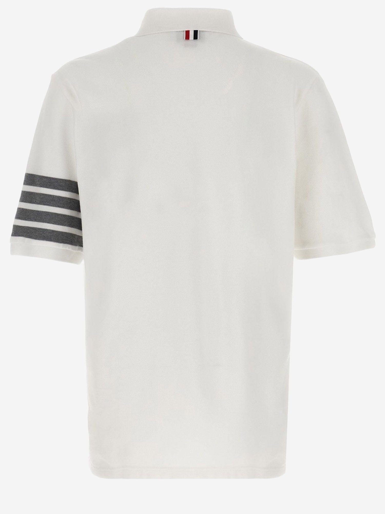 POLO IN COTONE CON MOTIVO 4 BAR MJP136G 07976100 THOM BROWNE 