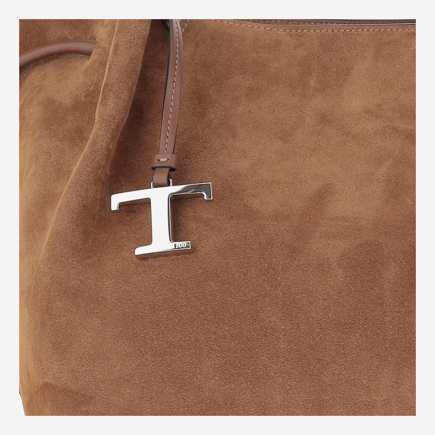 BORSA A SPALLA IN PELLE SCAMOSCIATA XBWBUZS9300P3A 4L13 TODS 