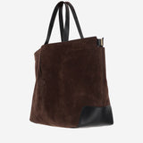 BORSA A SPALLA IN PELLE SCAMOSCIATA XBWDBMA0300U9V 0ZIH TODS 