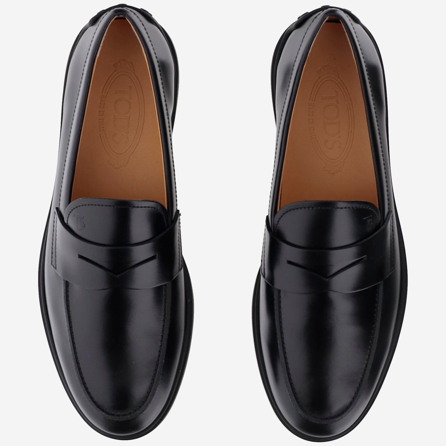 MOCASSINI IN PELLE LISCIA XXM78L0JM60MG2 B999 TODS 