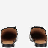 Mules in pelle con frange XXW79A0JU30U1O B999 TODS 
