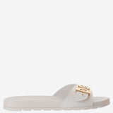 Sandali slide Buckle con logo 157872 100 TORY BURCH 