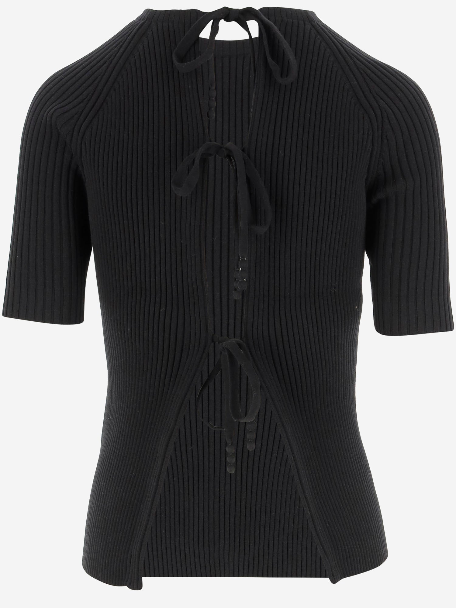 MAGLIA IN MISTO COTONE STRETCH 168784 001 TORY BURCH 