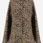 CAPPOTTO IN LANA CON MOTIVO ANIMALIER 7B3CG4Q0 9G7AN2 VALENTINO 