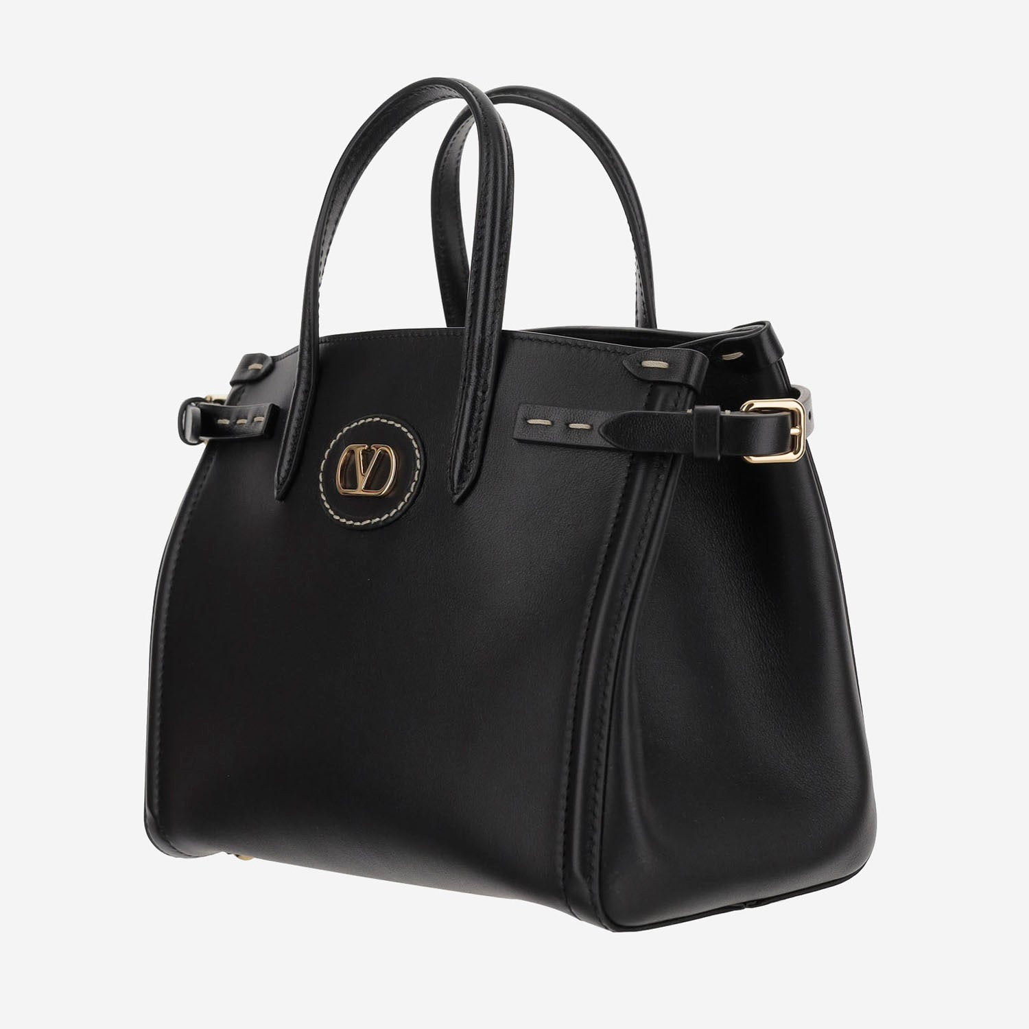 BORSA A MANO IN PELLE CON LOGO PICCOLA 7W2B0R20 CVC0NO VALENTINO GARAVANI 