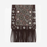 MINI BORSA A SPALLA VALENTINO GARAVANI NELLCÔTE RICAMATA CON FRANGE 7W2B0R34 TAARCB VALENTINO GARAVANI 