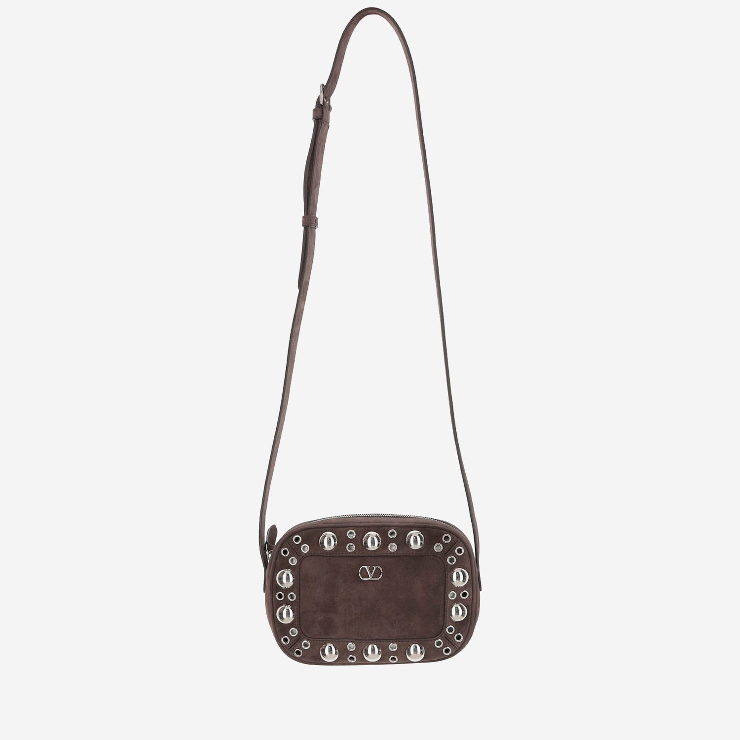 BORSA A TRACOLLA NELLCÔTE IN PELLE SCAMOSCIATA 7W2B0R74 JET0TO VALENTINO GARAVANI 