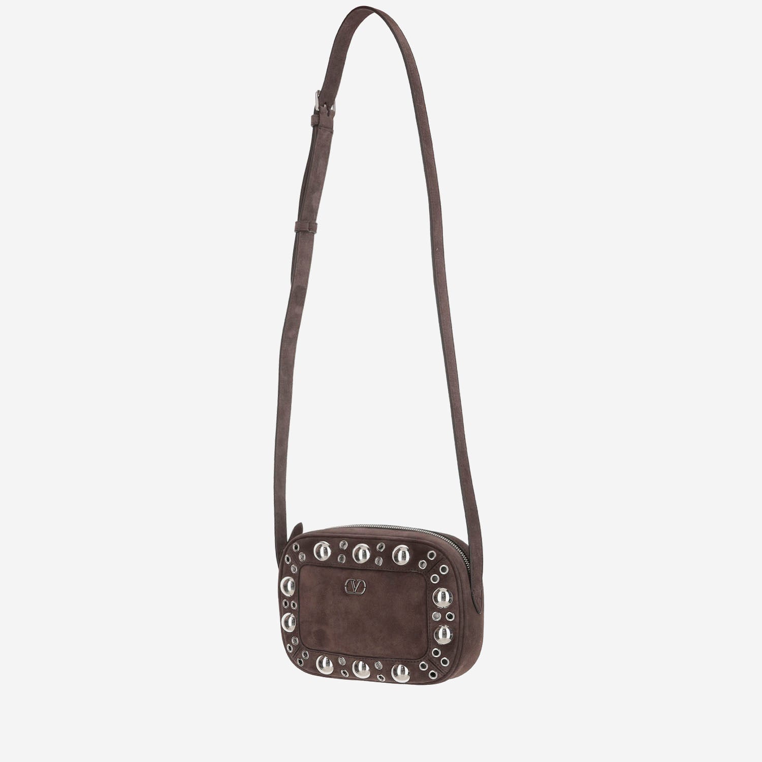 BORSA A TRACOLLA NELLCÔTE IN PELLE SCAMOSCIATA 7W2B0R74 JET0TO VALENTINO GARAVANI 