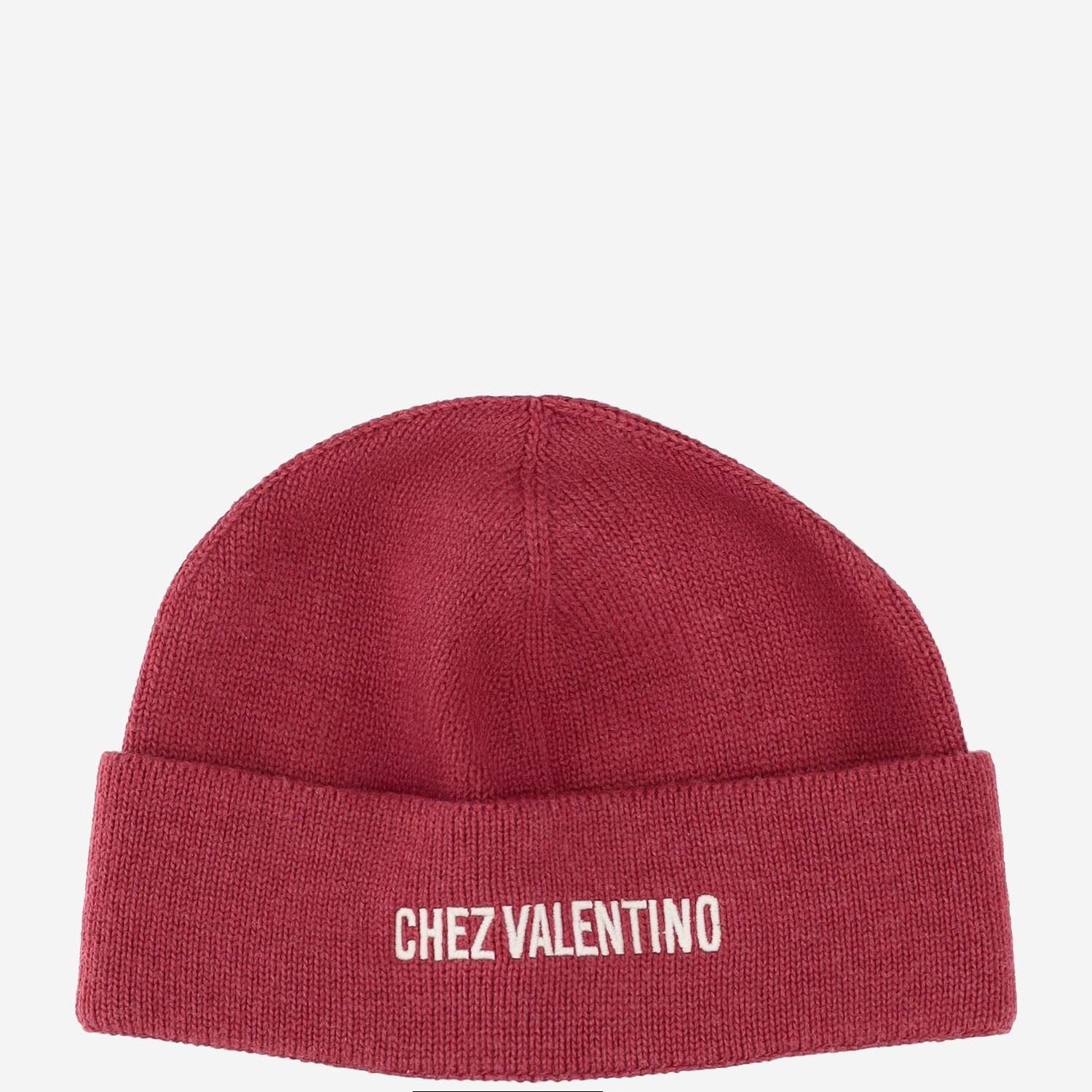 BEANIE IN COTONE E LANA CON LOGO 7Y2HB02R FZL1R0 VALENTINO GARAVANI 