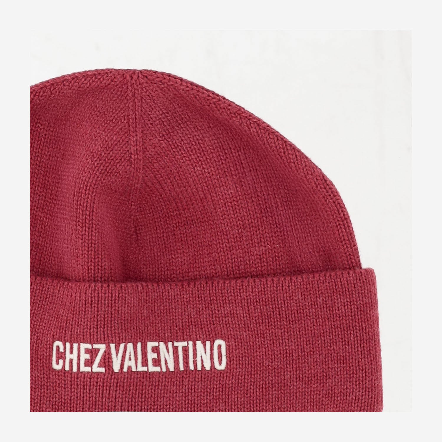 BEANIE IN COTONE E LANA CON LOGO 7Y2HB02R FZL1R0 VALENTINO GARAVANI 