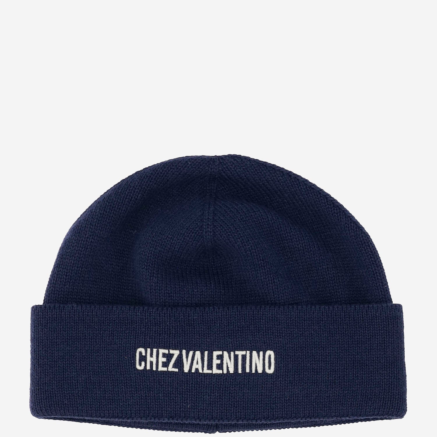 BEANIE IN COTONE E LANA CON LOGO 7Y2HB02R FZLAEW VALENTINO GARAVANI 