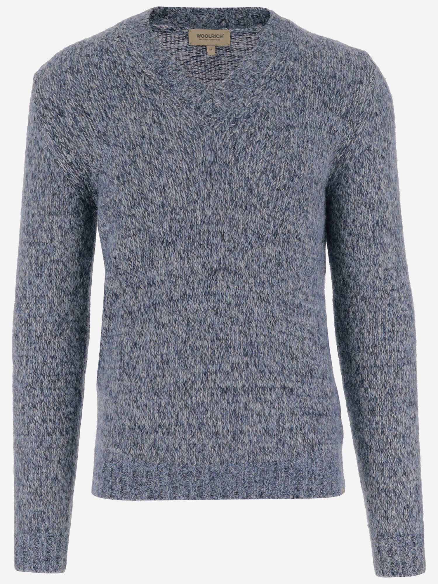 MAGLIONE SCOLLO A V IN MISTO ALPACA CFWOKN2013MRUF5014 3017 WOOLRICH 