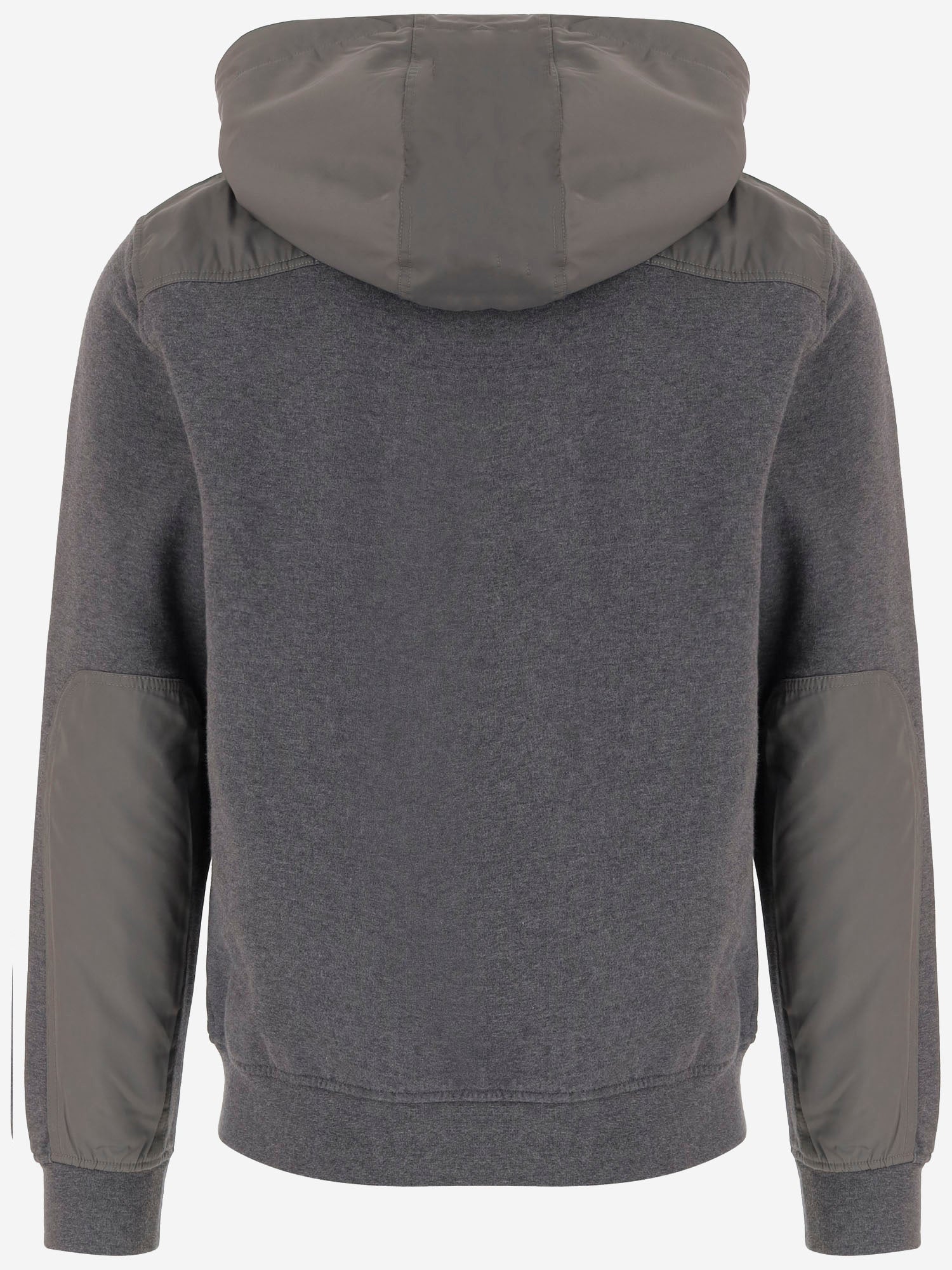 FELPA CON CAPPUCCIO IBRIDA IN COTONE E NYLON CFWOSW2004MRUT5194 1131 WOOLRICH 