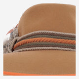 CAPPELLO fedora IN LANA CAMELFEDORAHATTERRACOTARIBBON NATURAL ALEXIA ALVAREZ DE TOLEDO 