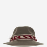CAPPELLO fedora IN LANA GREENHATBORDEAUXRIBBON NATURAL ALEXIA ALVAREZ DE TOLEDO 