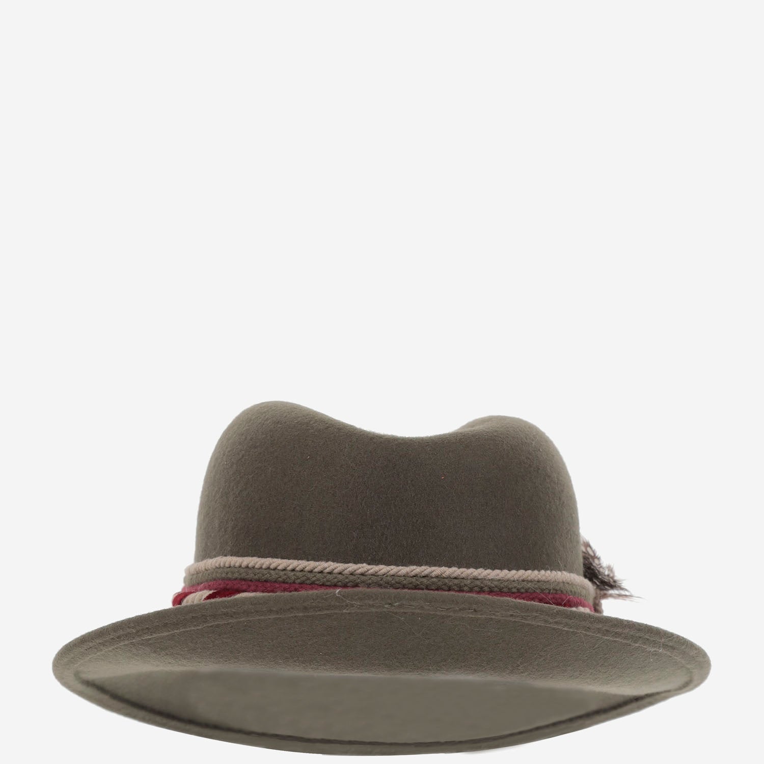 CAPPELLO fedora IN LANA GREENHATBORDEAUXRIBBON NATURAL ALEXIA ALVAREZ DE TOLEDO 