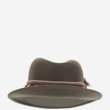 CAPPELLO fedora IN LANA GREENHATBORDEAUXRIBBON NATURAL ALEXIA ALVAREZ DE TOLEDO 