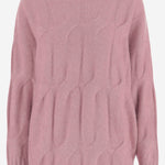 MAGLIONE TRECCIA IN CASHMERE E SETA 25577002 60 ALLUDE 