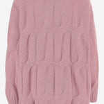 MAGLIONE TRECCIA IN CASHMERE E SETA 25577002 60 ALLUDE 