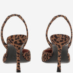 CAMELIA SLINGBACK IN SUEDE CAMELIASLING LEOPARD AMINA MUADDI 