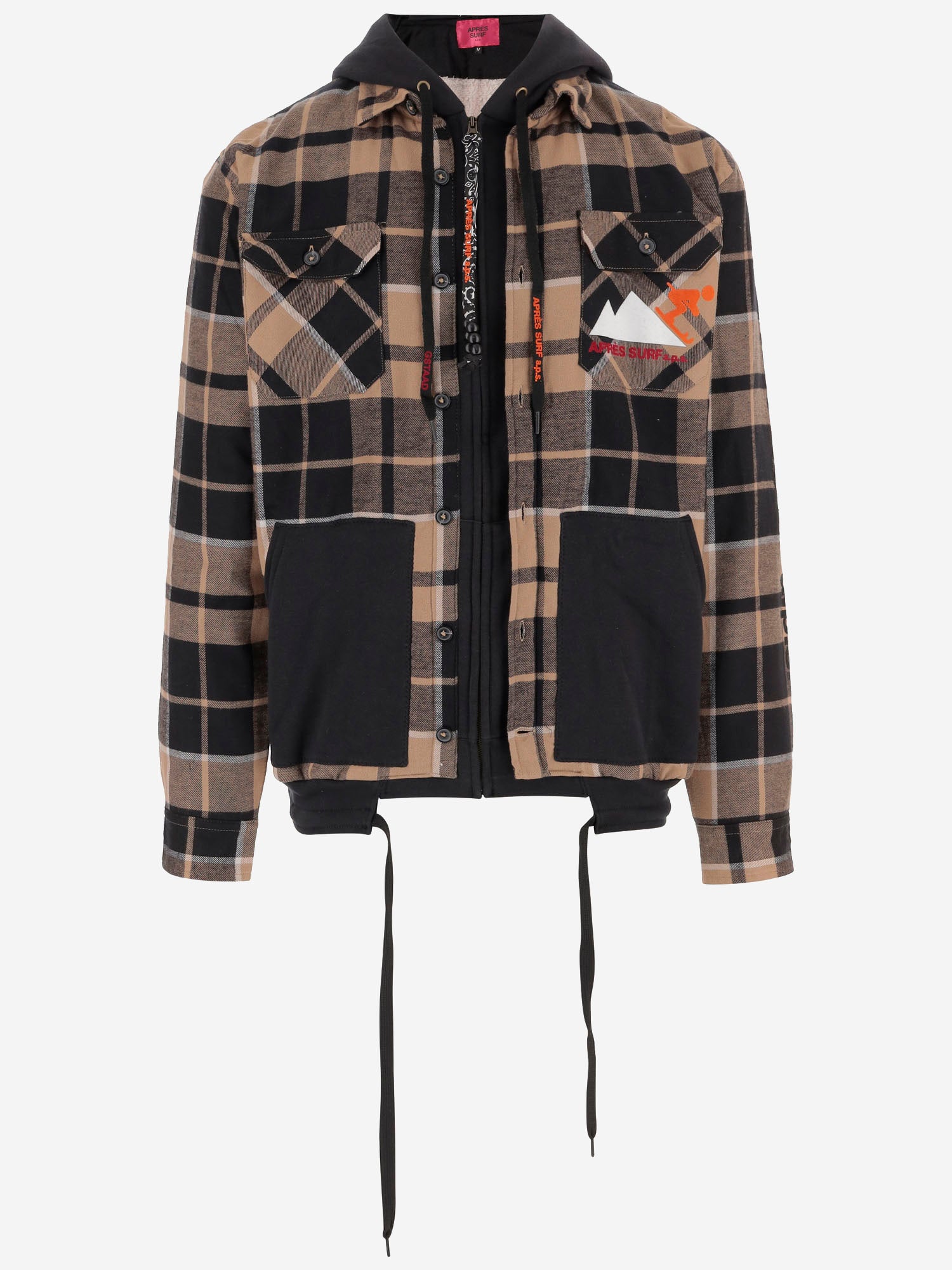 GIACCA IN MISTO COTONE CON STAMPA POSTERIORE 03GUSTAVOVERSHIRT CHOCOLATE APRES SURF 