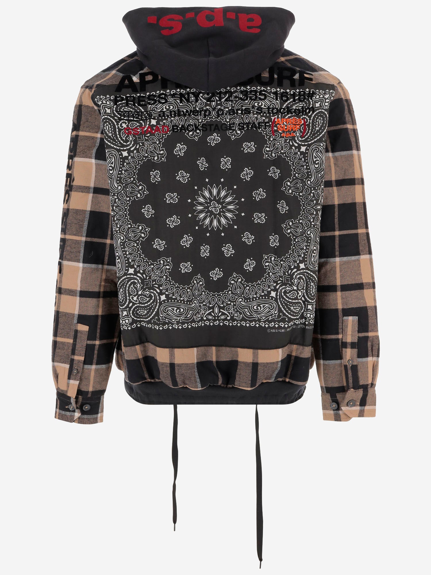 GIACCA IN MISTO COTONE CON STAMPA POSTERIORE 03GUSTAVOVERSHIRT CHOCOLATE APRES SURF 