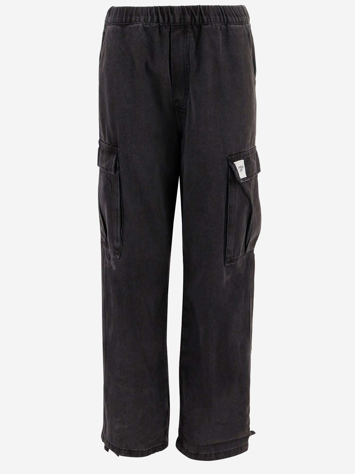 PANTALONI IN COTONE CON LOGO 56WORKDENIMPANTAURELIO BLACKDENIM APRES SURF 