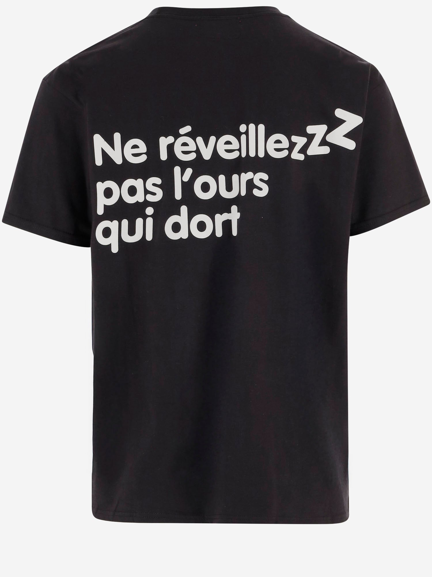 T-SHIRT IN COTONE CON STAMPA GRAFICA 63MYMOUNTAINT-SHIRT BLACK APRES SURF 