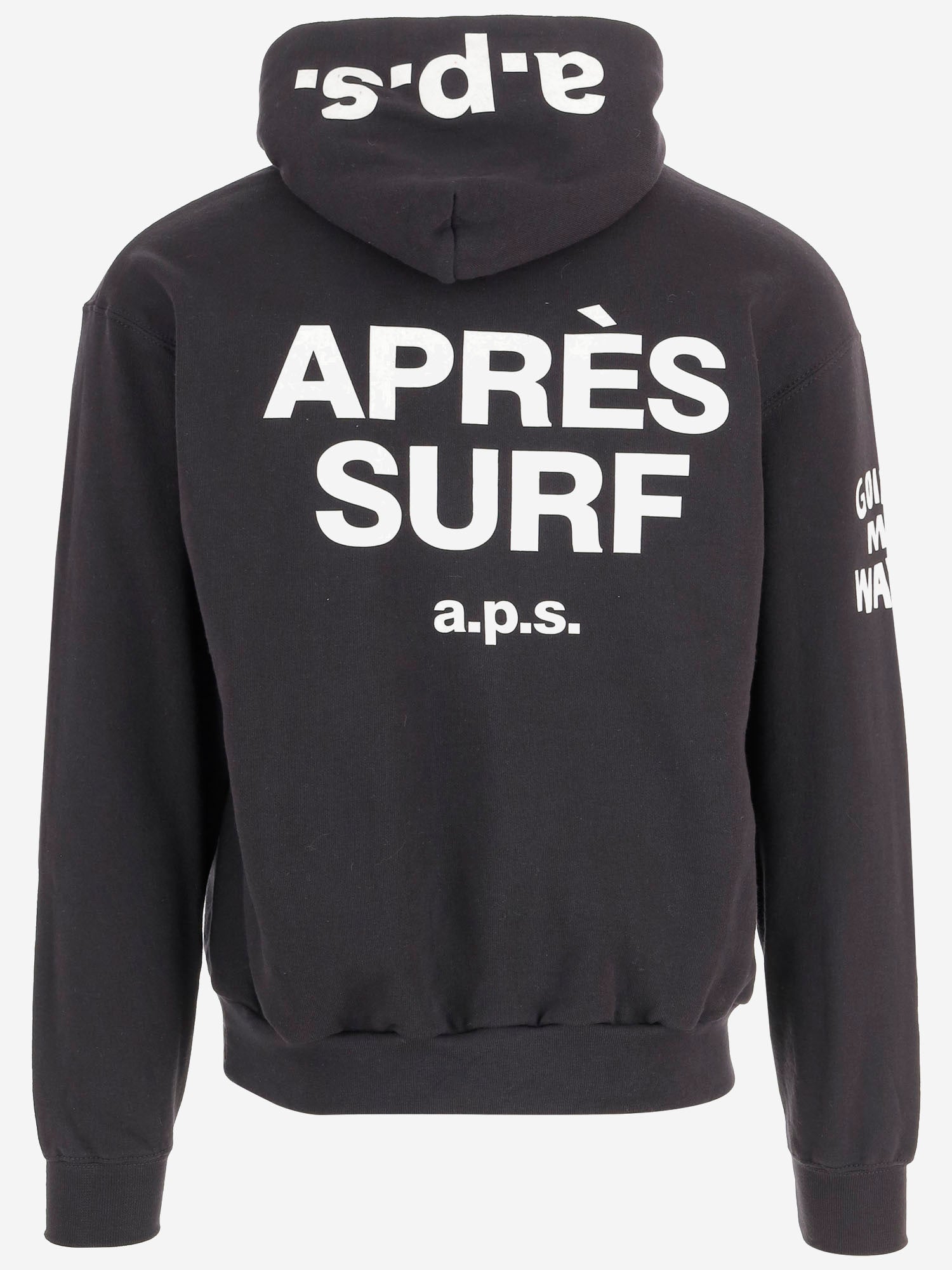 FELPA IN MISTO COTONE CON STAMPA GRAFICA 75K2HOODIE BLACK APRES SURF 