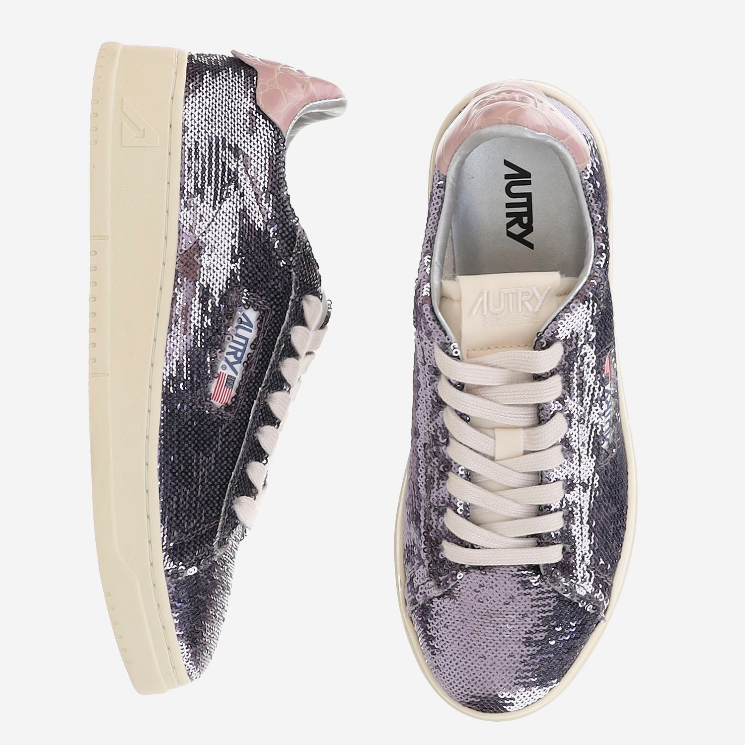 SNEAKERS DALLAS LOW 'SPARKLING' ADLWTI02 GUNPINK AUTRY 