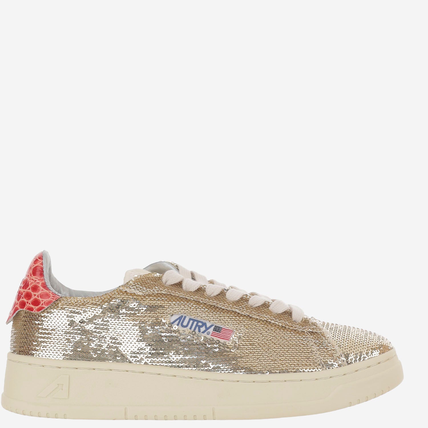 SNEAKERS DALLAS LOW 'SPARKLING' ADLWTI03 PLATINUMRED AUTRY 