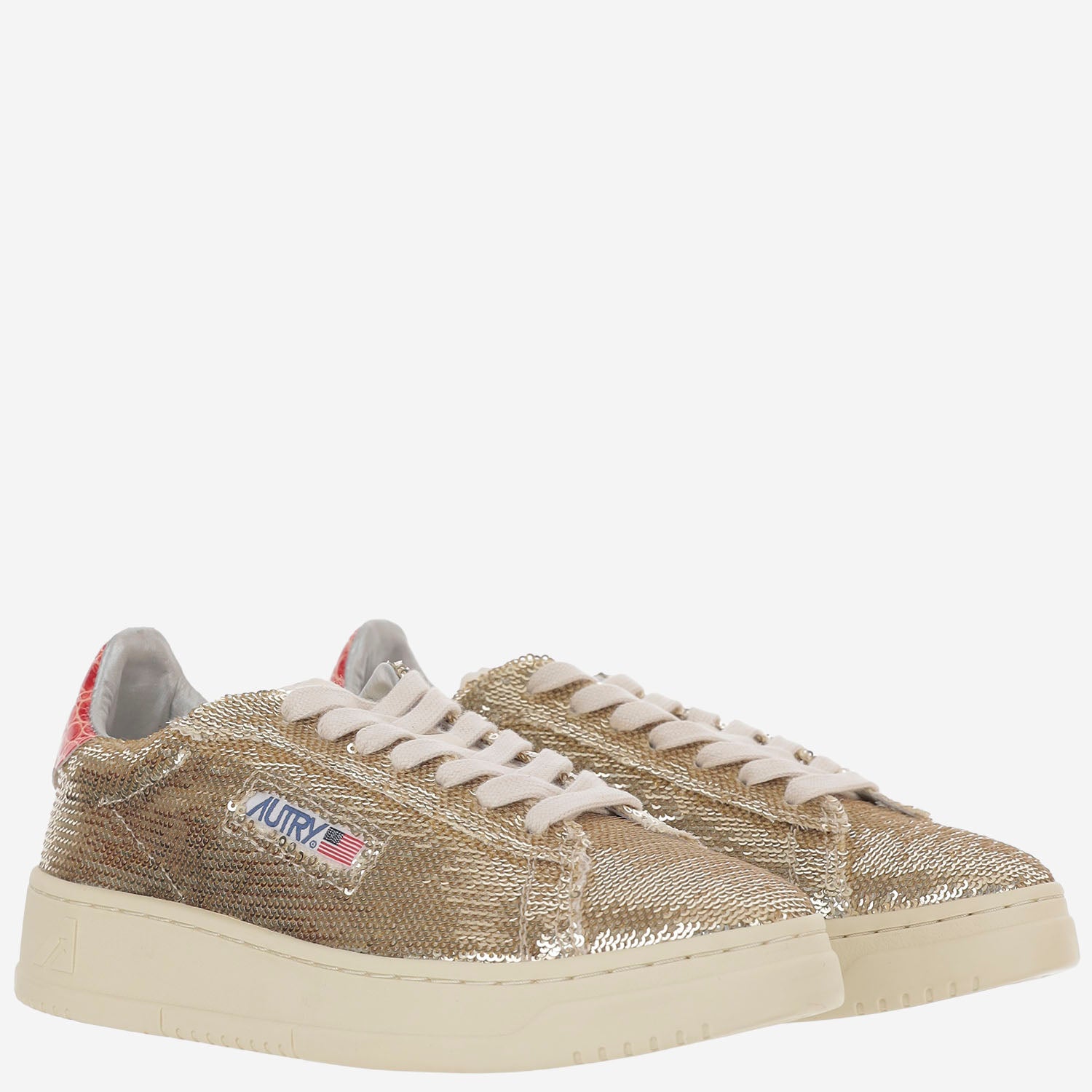 SNEAKERS DALLAS LOW 'SPARKLING' ADLWTI03 PLATINUMRED AUTRY 