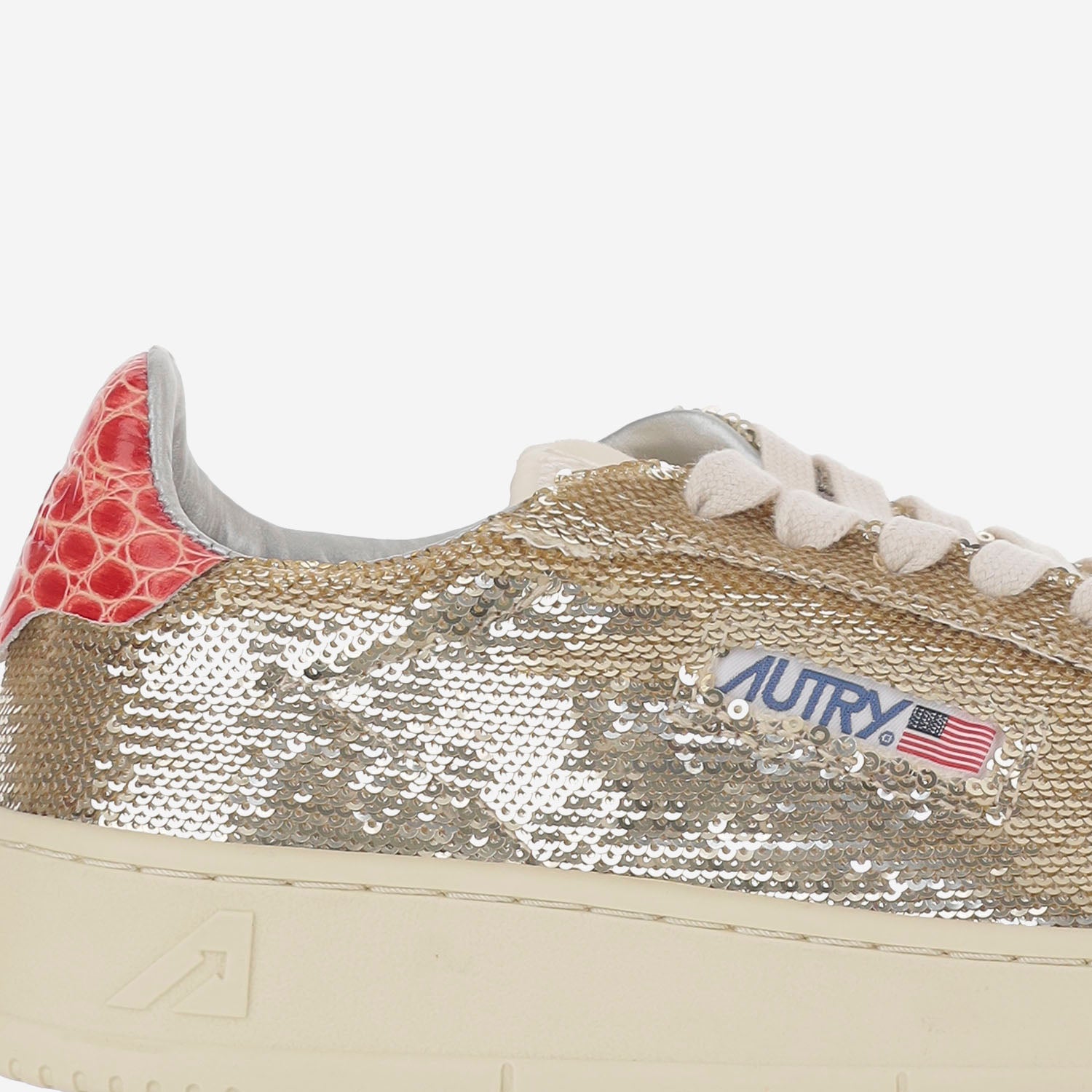 SNEAKERS DALLAS LOW 'SPARKLING' ADLWTI03 PLATINUMRED AUTRY 