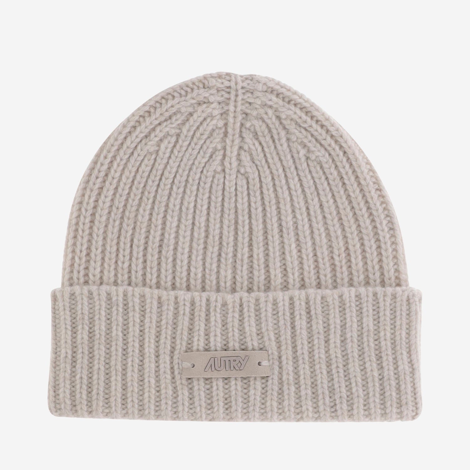 BEANIE IN LANA CON LOGO BEPUT7KS CREAM AUTRY 