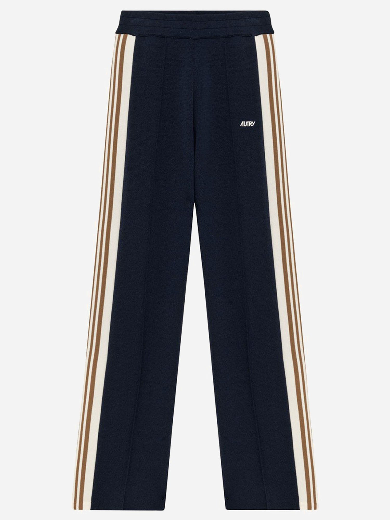 PANTALONI IN MISTO VISCOSA CON LOGO PAPMB6KB BLUE* AUTRY 