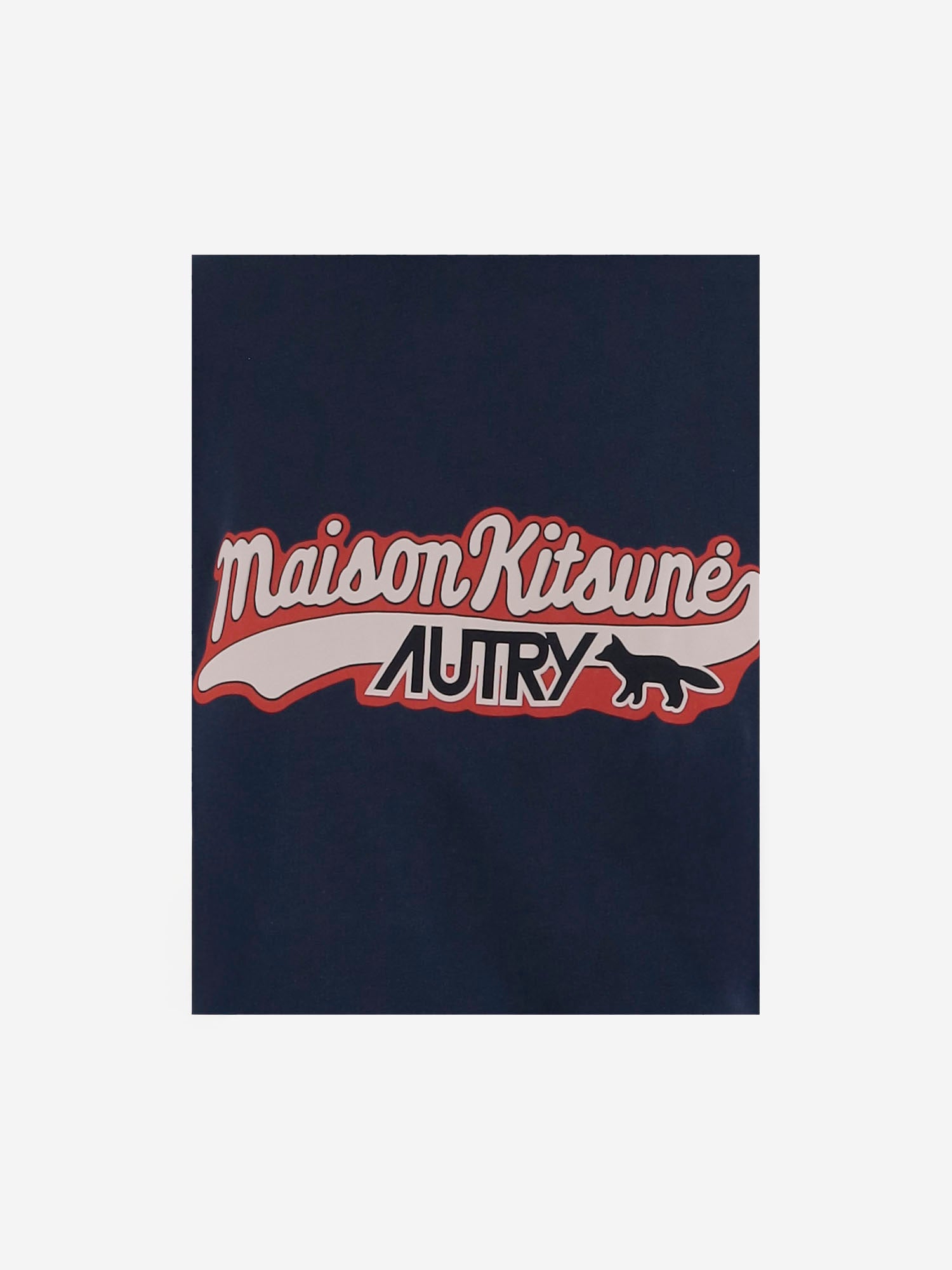 T-SHIRT IN COTONE AUTRY X MAISON KITSUNE TSPXMK2B BLUE AUTRY 