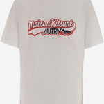 T-SHIRT IN COTONE AUTRY X MAISON KITSUNE TSPXMK2W WHITE AUTRY 