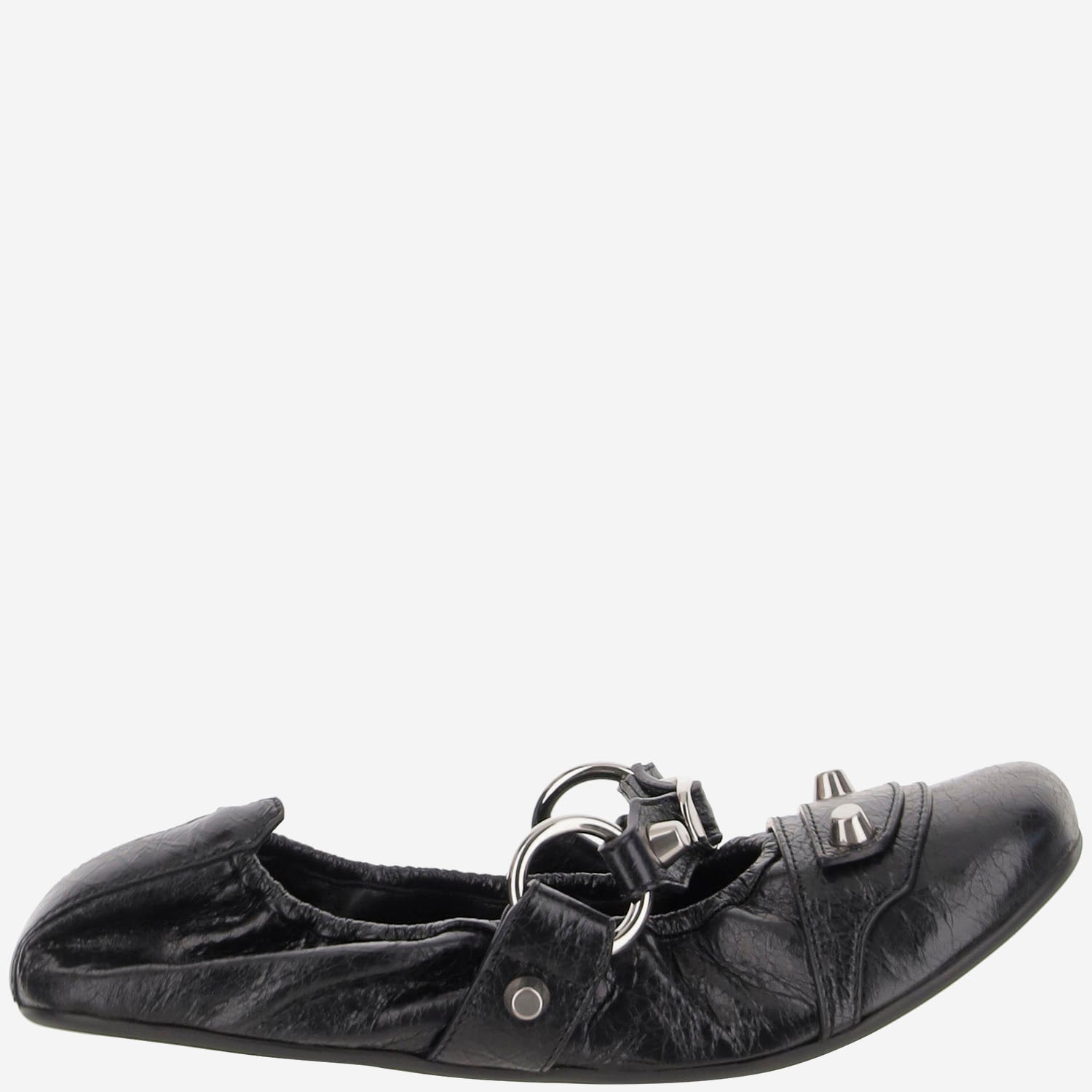 BALLERINA IN PELLE CON BORCHIE 828095 WAD4Y1080 BALENCIAGA 