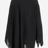 BLUSA IN GEORGETTE DI SETA 839280 TIN131000 BALENCIAGA 