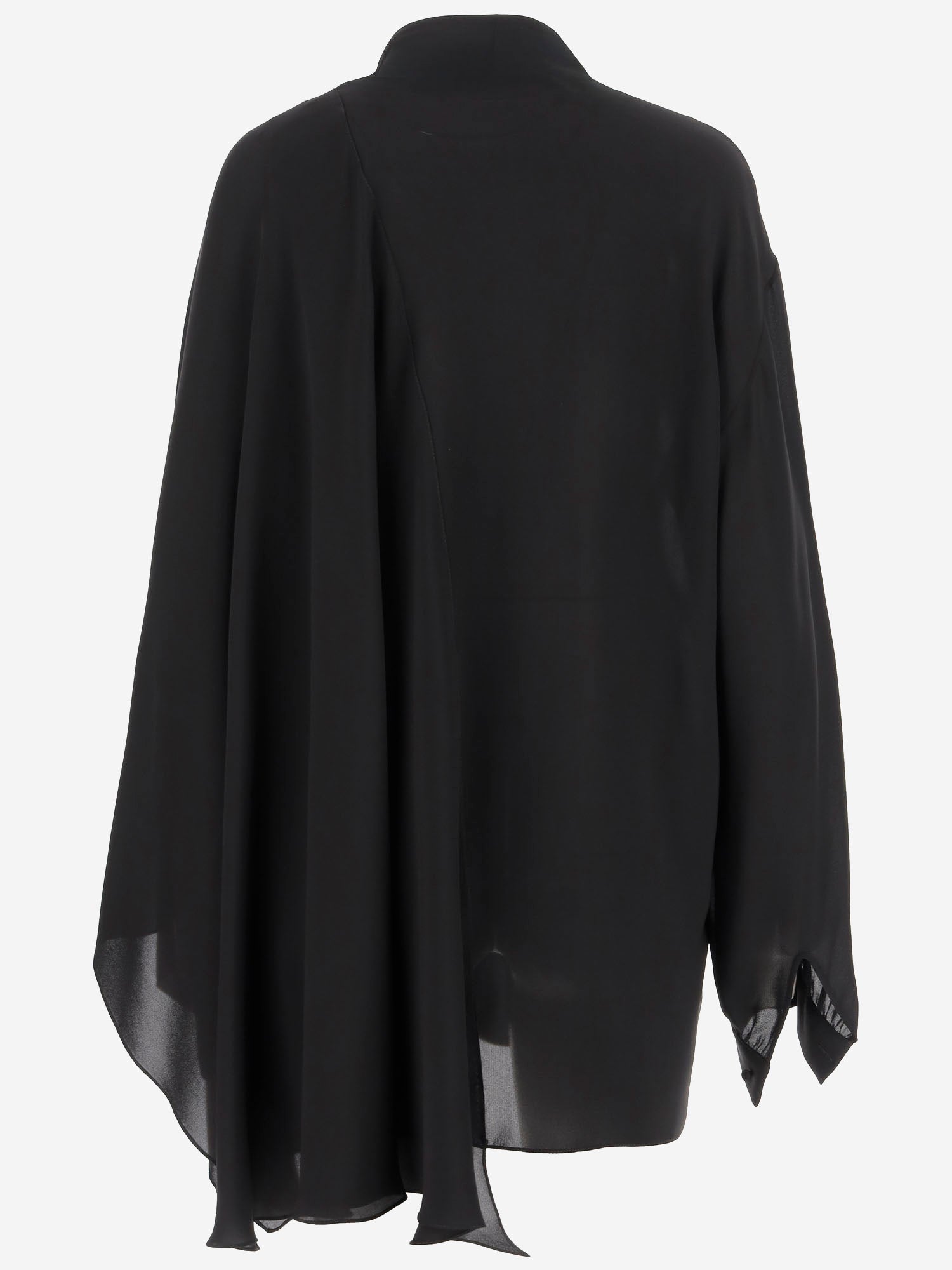 BLUSA IN GEORGETTE DI SETA 839280 TIN131000 BALENCIAGA 