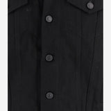 GIACCA IN DENIM NERO CON CHIUSURA A BOTTONI 849898 TTWA41000 BALENCIAGA 