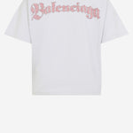 T-SHIRT IN COTONE CON LOGO 850263 TTVH69012 BALENCIAGA 